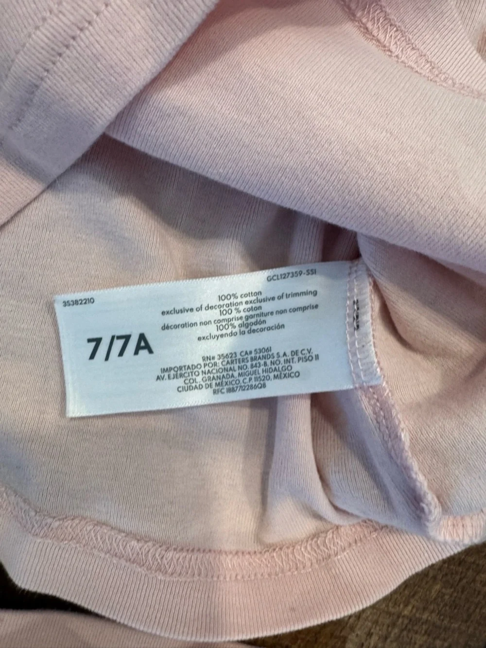 Carter's Two-Piece Pink Unicorn Pajama Set with Matching Leggings